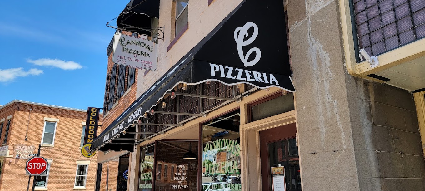 Outside Canovas restaurant